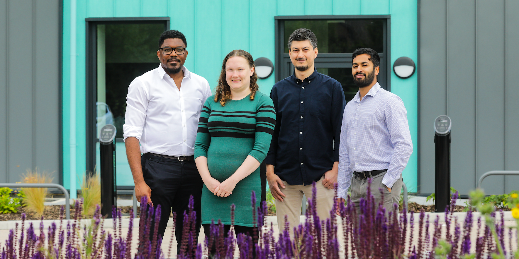 DeepTech Recycling, the plastic recycling technology company, takes first suite in Wootton Science Park’s new laboratory building – team outside Origin